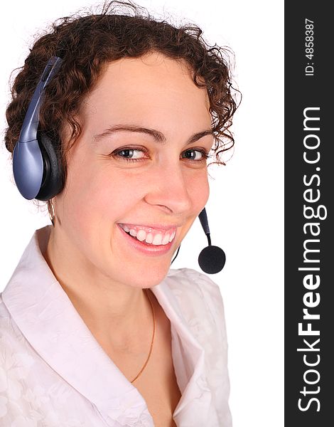 Young Woman With Headset