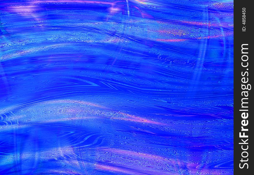 Blue wavy abstract background