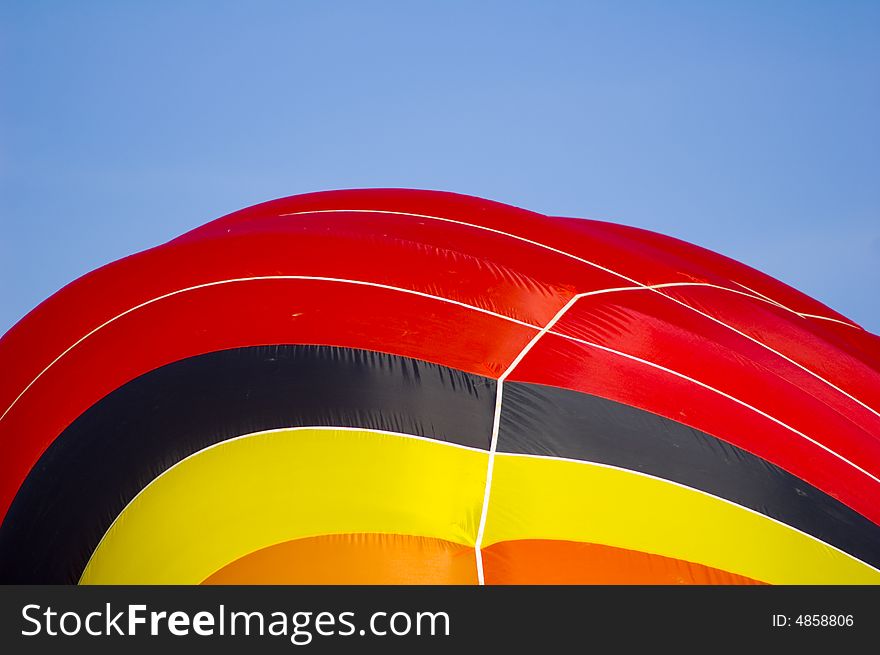 Colorful hot air ballon detail. Colorful hot air ballon detail