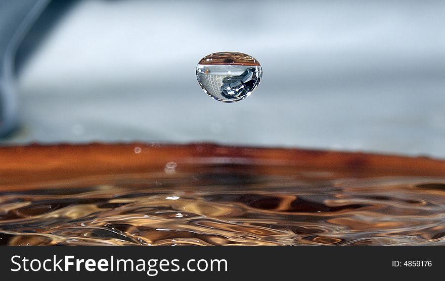 Drop of tap water #5. Drop of tap water #5