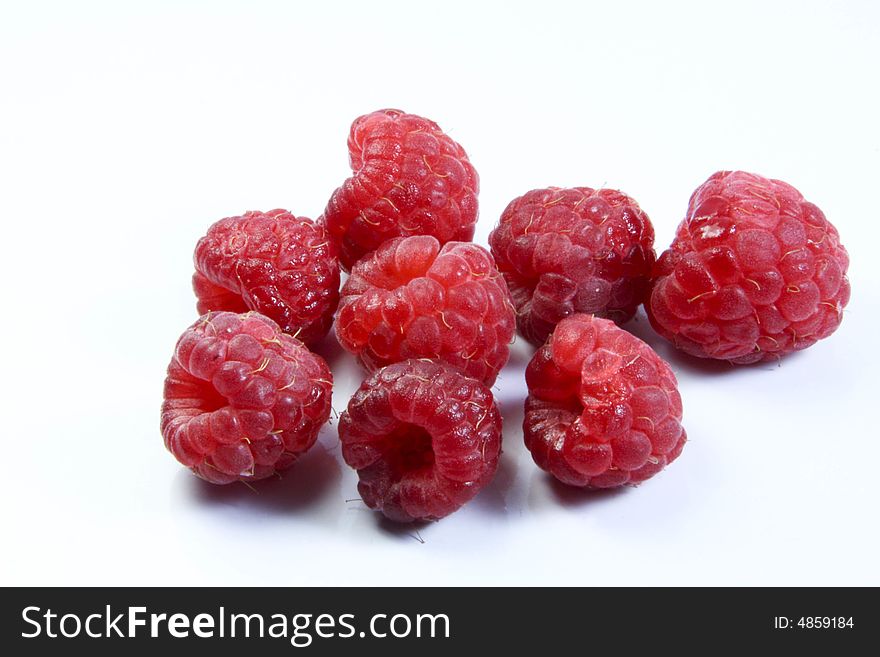 Raspberry isolated on a background