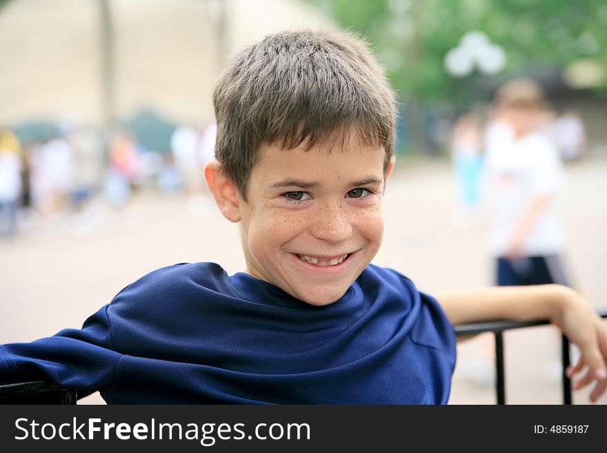 Young Boy Smiling