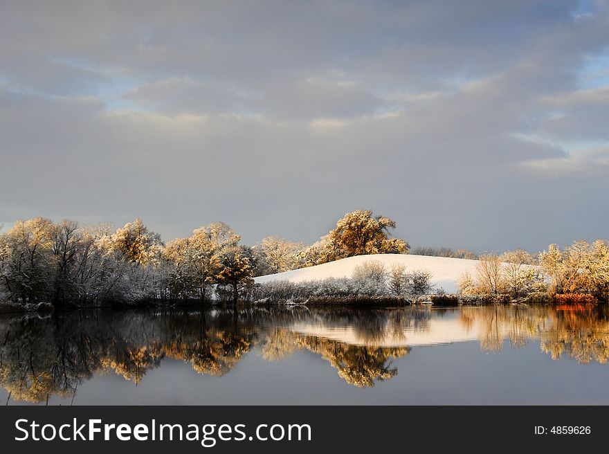 Picture of lake in a local park. Picture of lake in a local park