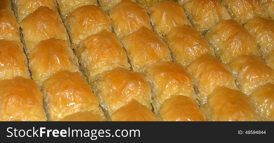 Traditional Turkish dessert 'Baklava' Baklava is a Turkish dessert made with Phyllo dough, nuts, butter, and sugar. Traditional Turkish dessert 'Baklava' Baklava is a Turkish dessert made with Phyllo dough, nuts, butter, and sugar.