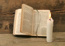 Prayer Book And Candle Royalty Free Stock Photo Prayer Book And Candle Royalty Free Stock Photo