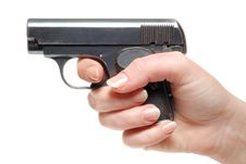 Hand With Gun Royalty Free Stock Photo