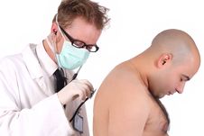 Doctor Checking A Patient Royalty Free Stock Photo Doctor Checking A Patient Royalty Free Stock Photo