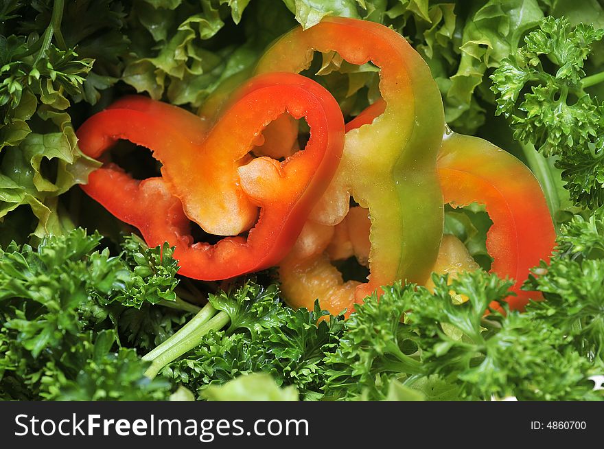 A fresh vegetables on table