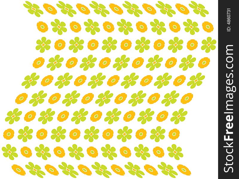 A editable seemless vector floral background in vivid springtime colors. A editable seemless vector floral background in vivid springtime colors