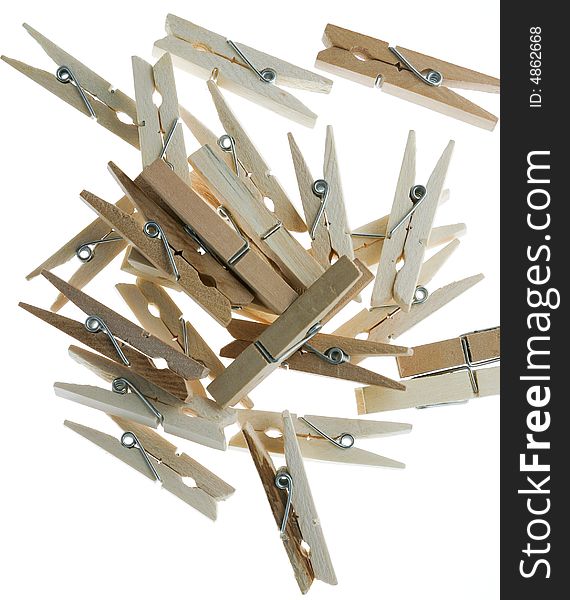 Pile of falling pegs (photo)