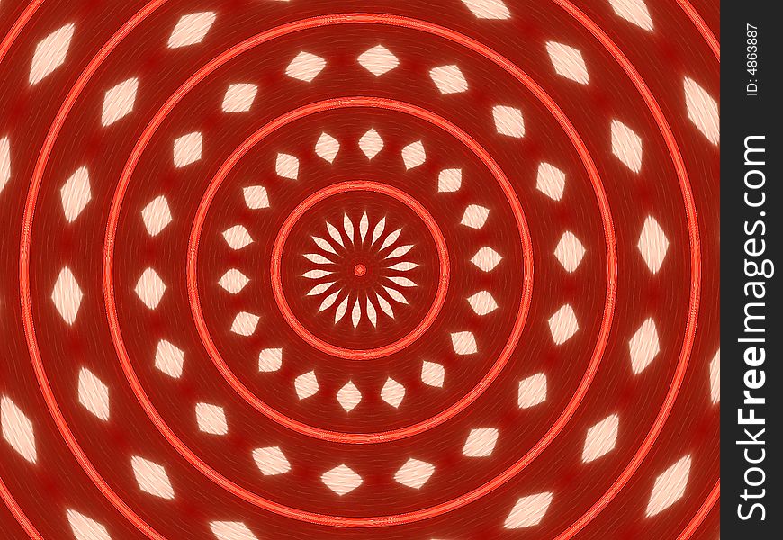 Photo-based illustration abstract, red circle