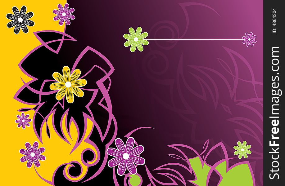 Abstract Flowers background, beautiful flowerses