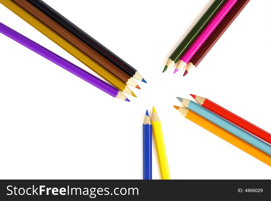 Color pencils (file contains clipping path)