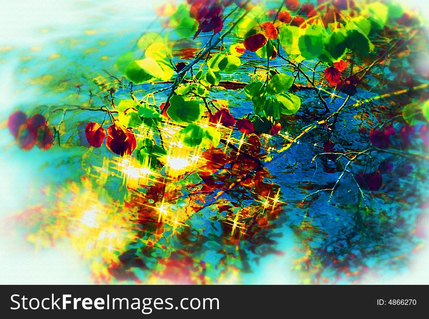 Abstract Multicolor Figure.