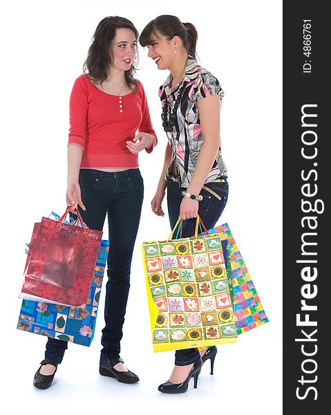 Expressive Girls Shopping