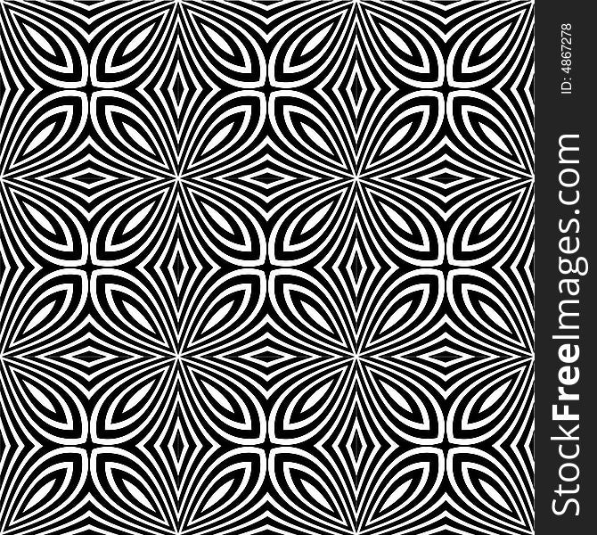 Abstract seamless black-and-white pattern - graphic illustration. Abstract seamless black-and-white pattern - graphic illustration