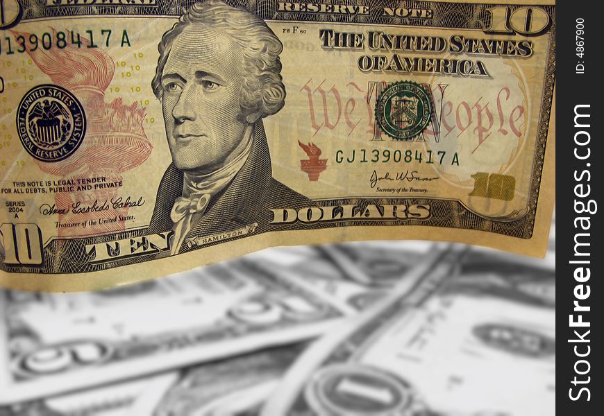 American monetary denominations, ten dollars