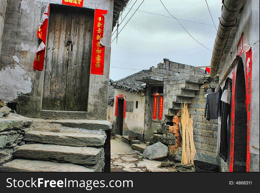 This is a old villiage located in Anhui province, China. This is a old villiage located in Anhui province, China.