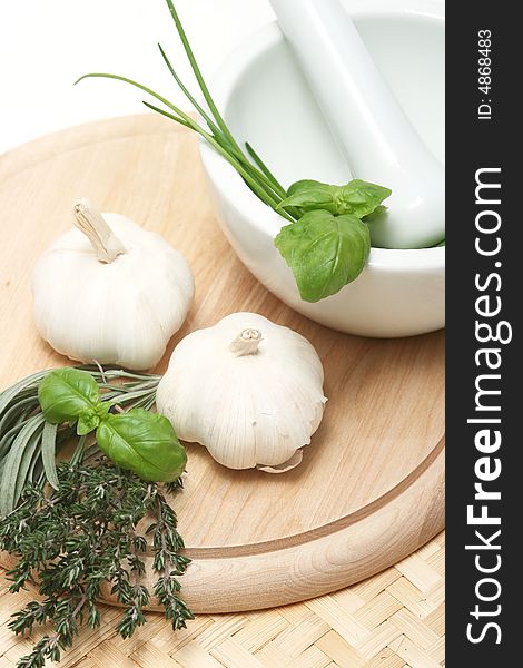 Table of garlic for better cooking