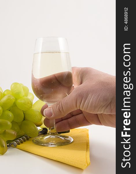 A picture  italian wine and objected linked with wine. A picture  italian wine and objected linked with wine