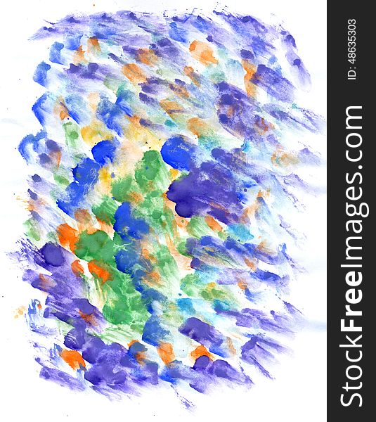 Vibrant multicolor gouache painted texture as background. Vibrant multicolor gouache painted texture as background.