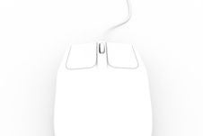 White Pc Mouse Stock Photography White Pc Mouse Stock Photography