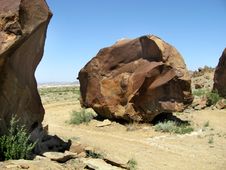 Boulder In Terlingua, Texas Royalty Free Stock Photo