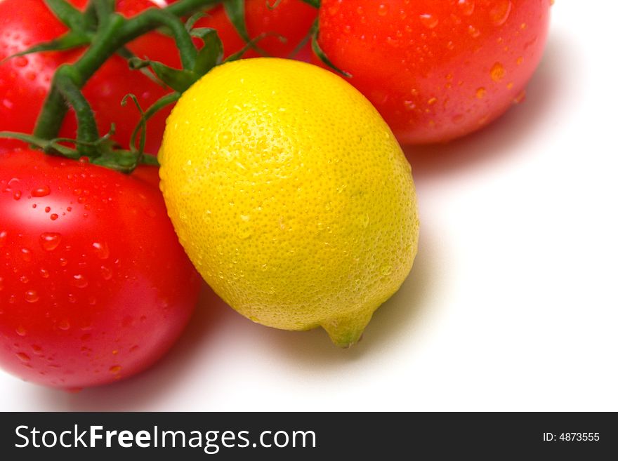 Juicy Tomatoes And Lemon