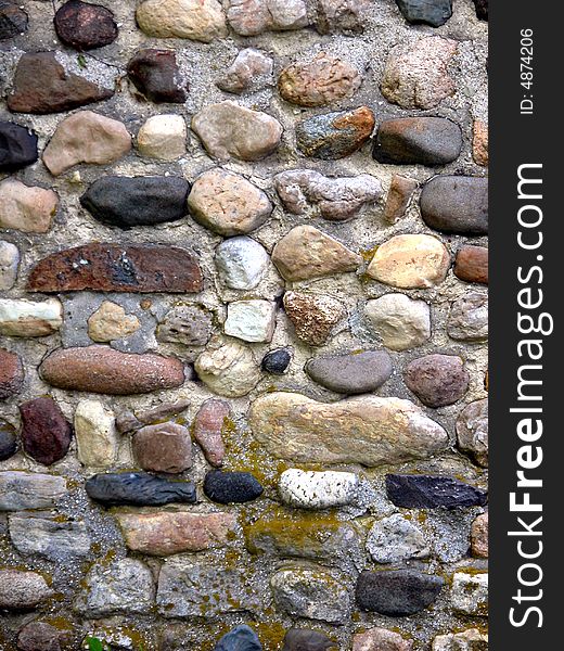 Old cobblestone building texture and background. Old cobblestone building texture and background