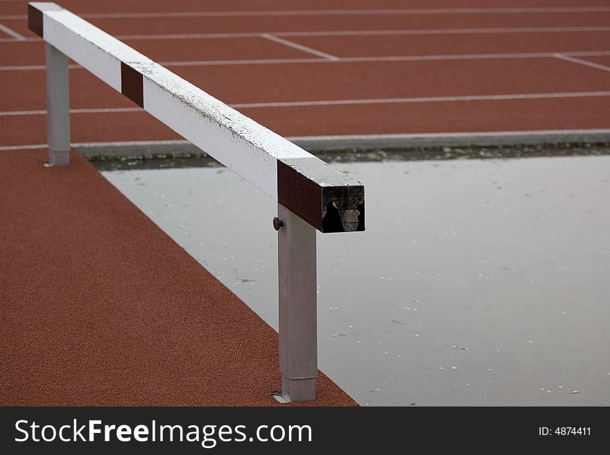 Hurdle for hurdles in a sports stadium