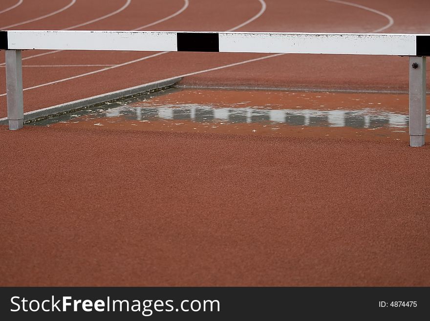 Hurdle for hurdles in a sports stadium