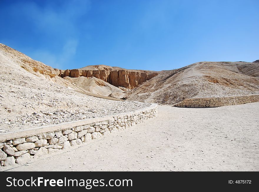 Valley of the kings - tombs of the pharaohs in luxor (ancient Thebes) in Egypt