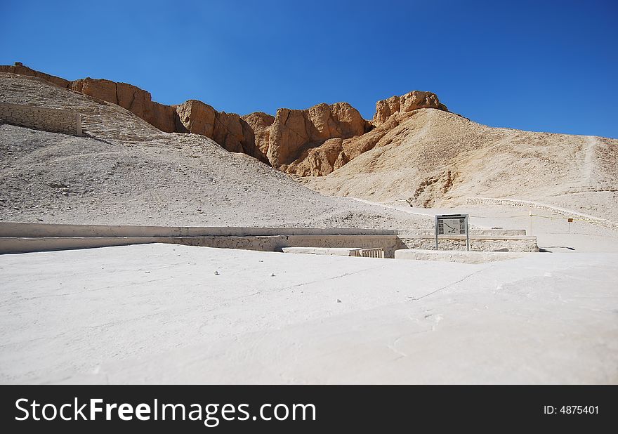 Valley of the kings - tombs of the pharaohs in luxor (ancient Thebes) in Egypt