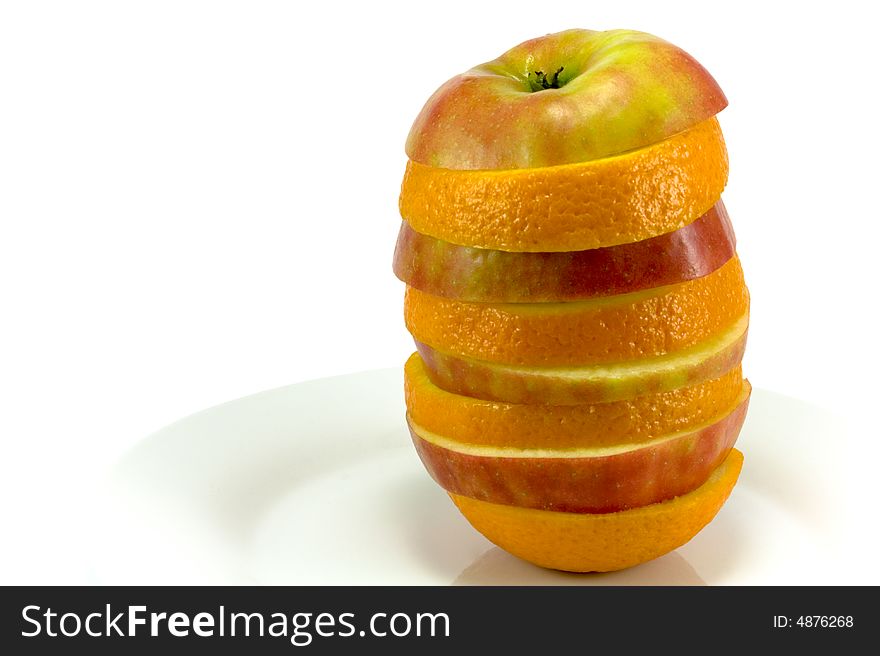 Fruit Sandwich On Plate