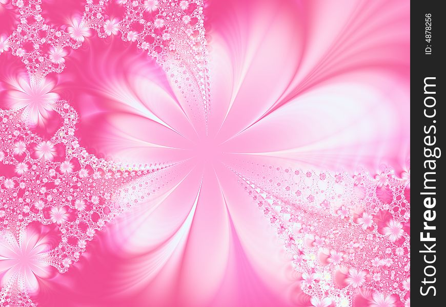 Fractal image of abstract flowers. Fractal image of abstract flowers.