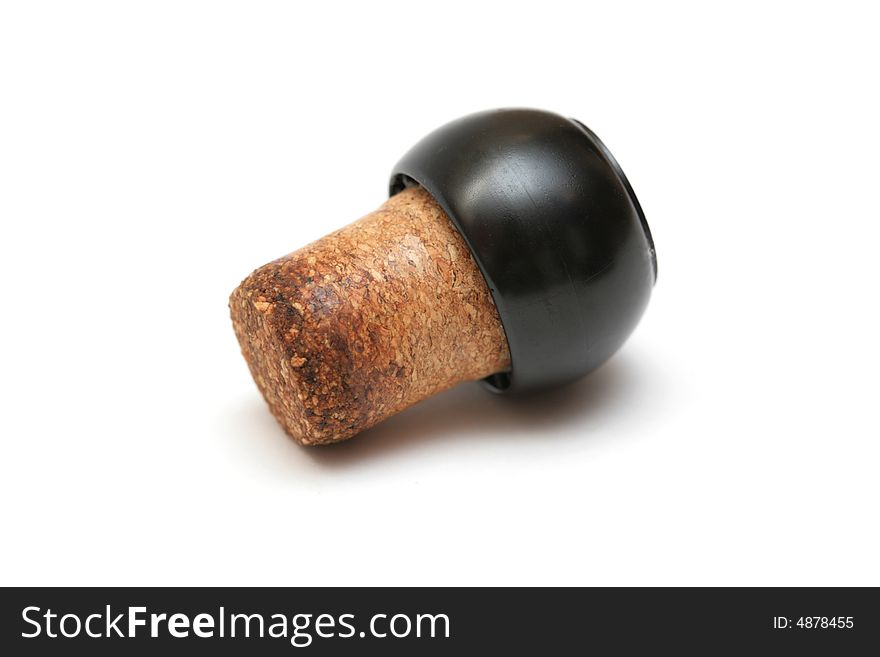 Fuse from a bottle from a cork and plastic