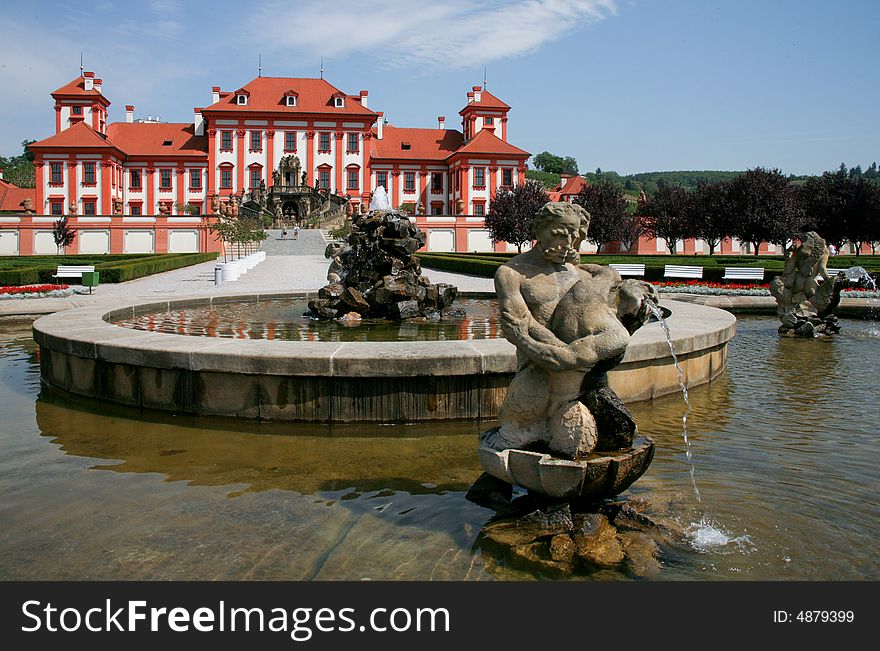 Baroque castle in Prague -Troja /Czech Republic /. Baroque castle in Prague -Troja /Czech Republic /