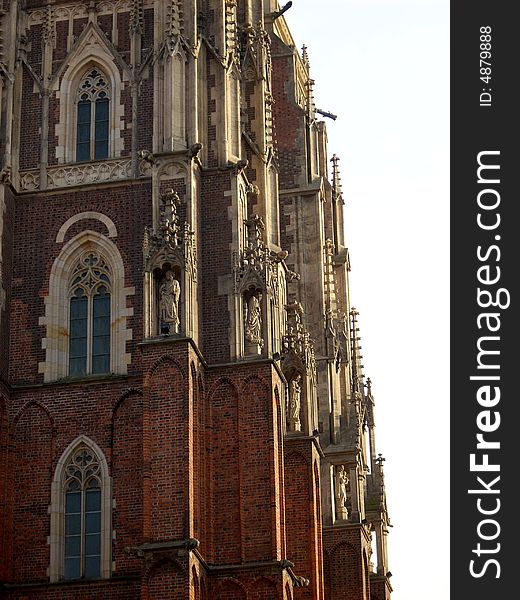 Tower of catedra, Poland, Wroclaw