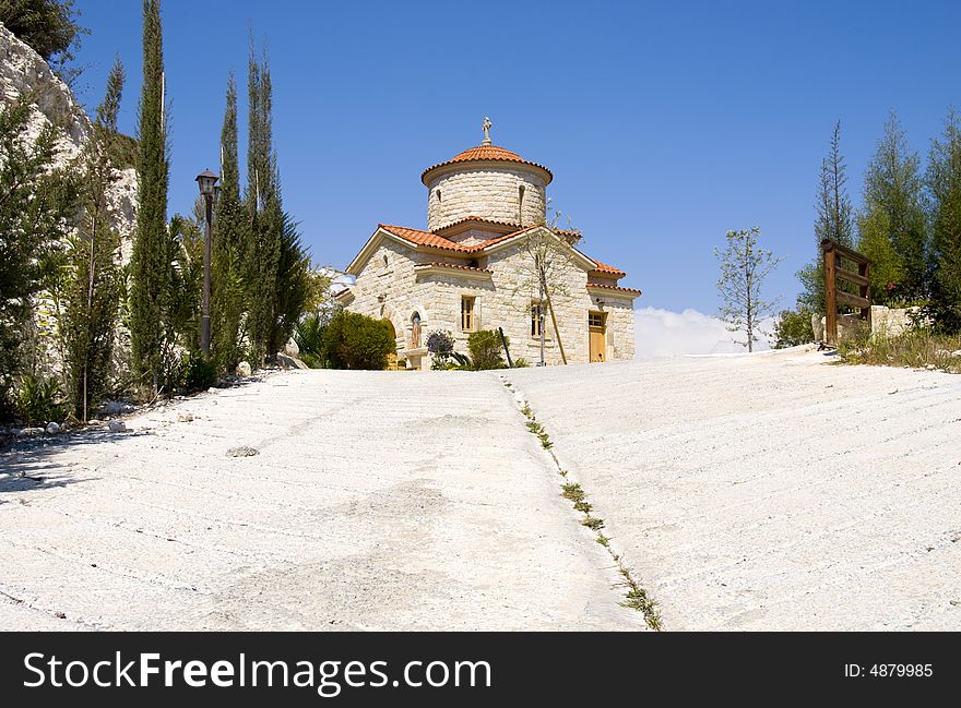 Christian small ancient chapel in Cyprus. Christian small ancient chapel in Cyprus