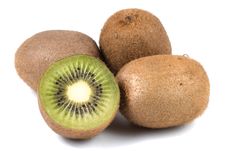 Kiwi Fruits Isolated On White Background Royalty Free Stock Images Kiwi Fruits Isolated On White Background Royalty Free Stock Images