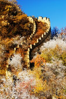 Golden Great Wall Royalty Free Stock Images