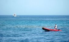 Boat On The Sea Royalty Free Stock Image Boat On The Sea Royalty Free Stock Image