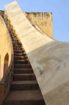 India Jaipur Jaipur Observatory Sundial Stock Image India Jaipur Jaipur Observatory Sundial Stock Image