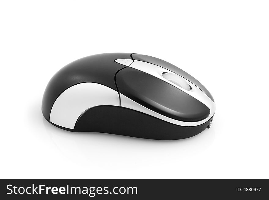 USB computer mouse isolated on white