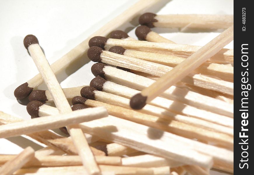 Matches on a white background. Matches on a white background.