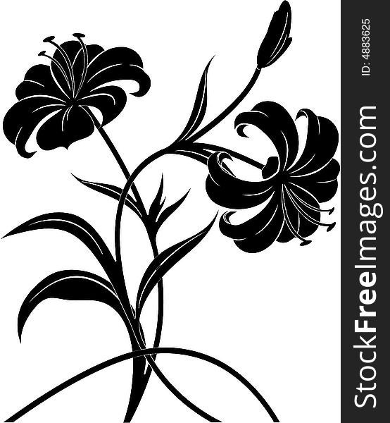 Abstract floral background. A vector format is added. Suits well for a postcard or background. Abstract floral background. A vector format is added. Suits well for a postcard or background