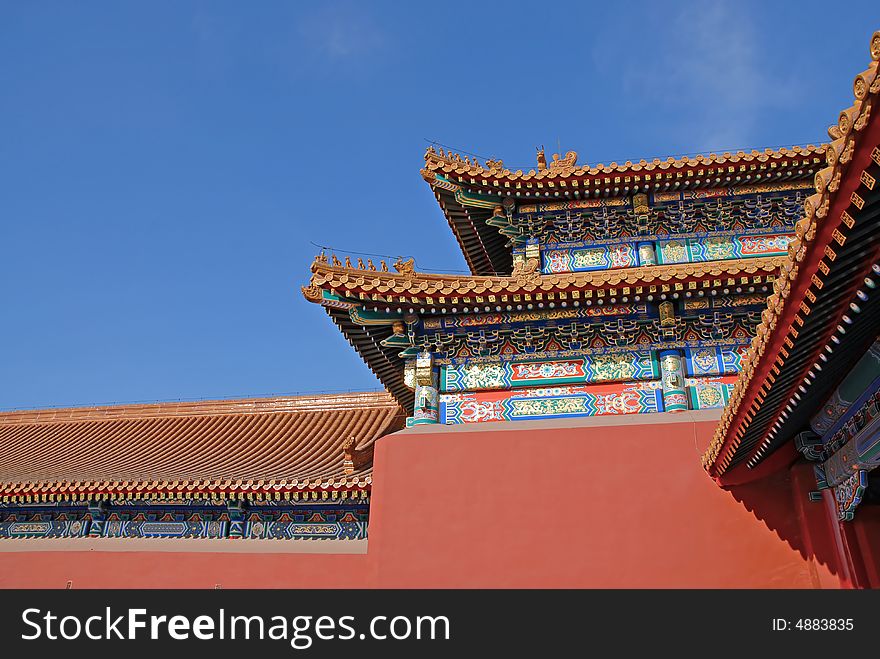 Chinese old architecture Beijing China