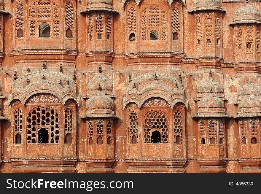 India Jaipur Hawa Mahal The Palace Of Winds