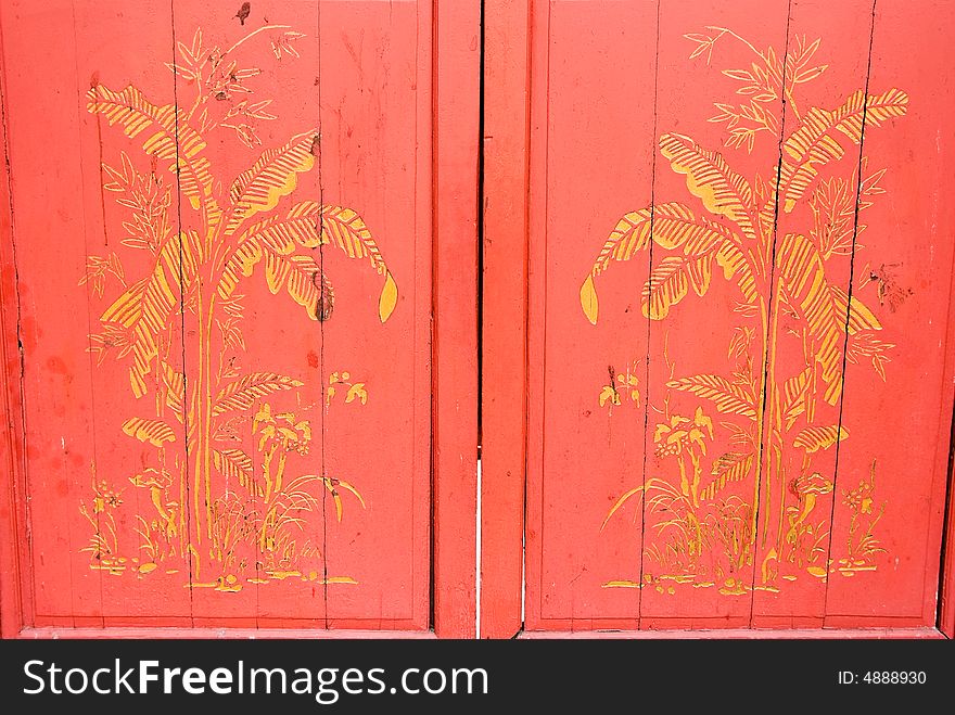 Chinese Temple Doors