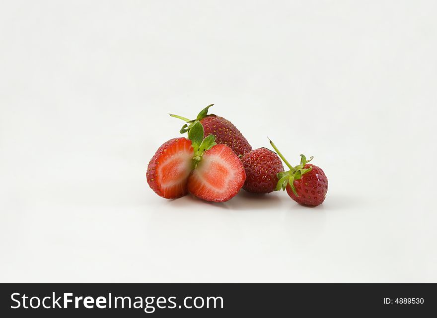 Fresh, juicy and attractive strawberries waiting to be eaten
